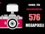 Ochii tai, au o rezolutie de 576 megapixeli.